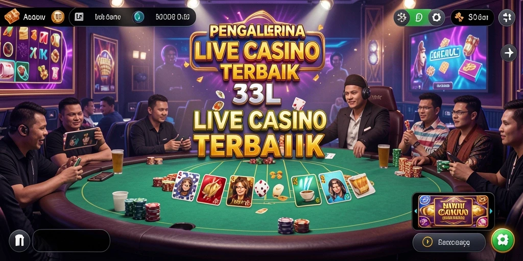 Screenshot gameplay 33L menampilkan suasana Live Casino yang mengasyikkan.