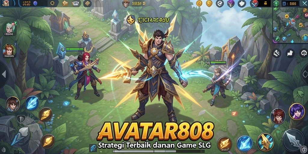 Tampilan menarik dari gameplay strategis AVATAR808.