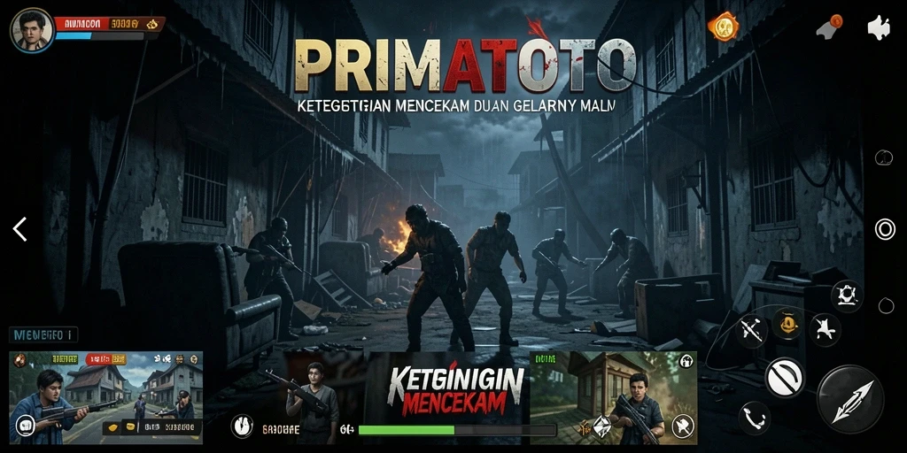 Tampilan gameplay PRIMATOTO penuh dengan momen mencekam dan ketegangan yang tinggi.