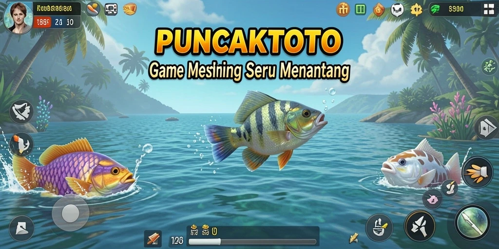 Tangkapan ikan besar dalam gameplay PUNCAKTOTO yang seru.