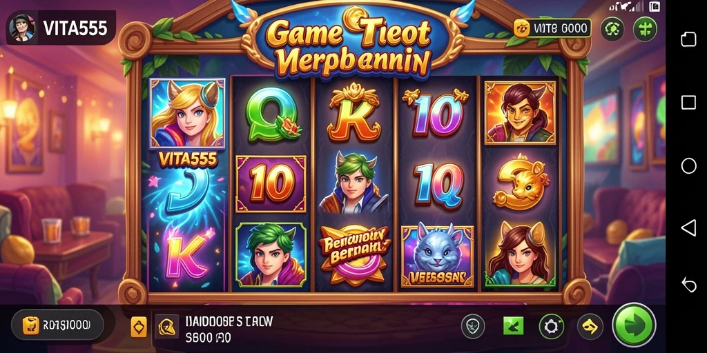 Tampilan screenshot VITA555 yang menunjukkan keseruan gameplay Slot.