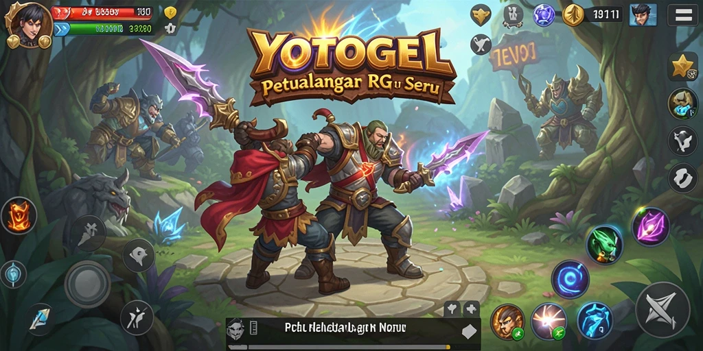 Tampilan gameplay YOTOGEL yang penuh aksi dan petualangan.